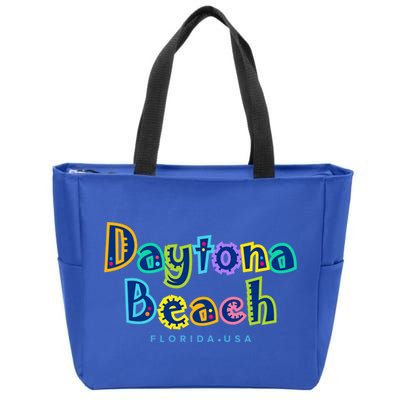 Daytona Beach Florida Souvenir Meaningful Gift Zip Tote Bag