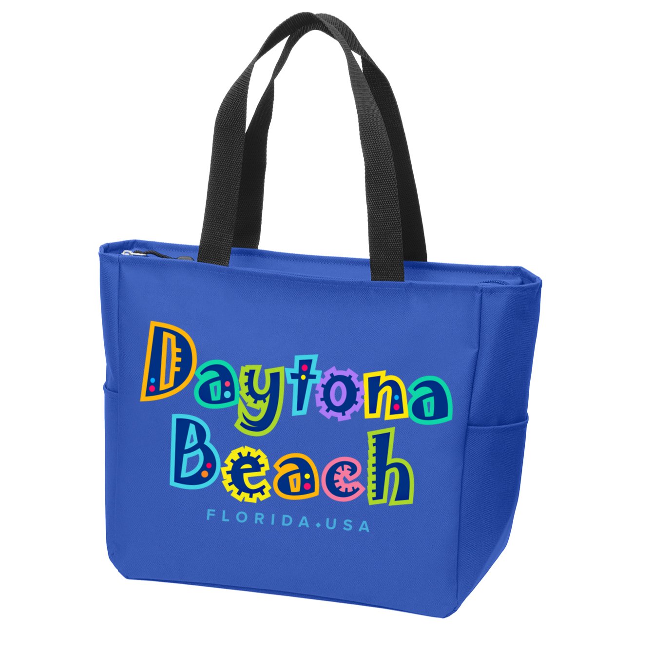 Daytona Beach Florida Souvenir Meaningful Gift Zip Tote Bag