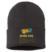 Double Bass For A Contrabass Player Sustainable Knit Beanie