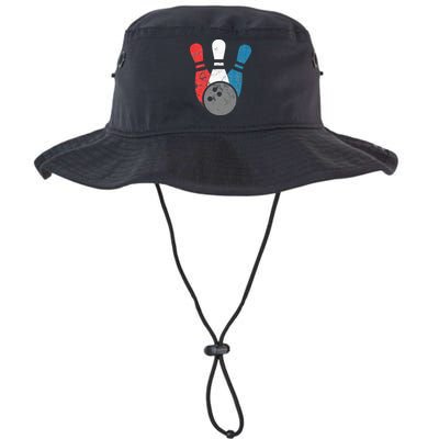 Distressed Bowling For Men Bowling Pins And Ball Legacy Cool Fit Booney Bucket Hat