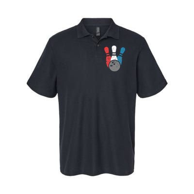 Distressed Bowling For Men Bowling Pins And Ball Polo