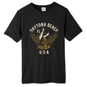 Daytona Beach Fl Legs In Heels Hotrod Biker Wings Design Tall Fusion ChromaSoft Performance T-Shirt