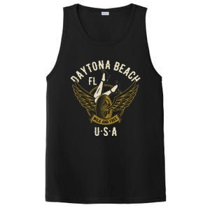 Daytona Beach Fl Legs In Heels Hotrod Biker Wings Design PosiCharge Competitor Tank