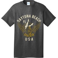 Daytona Beach Fl Legs In Heels Hotrod Biker Wings Design T-Shirt