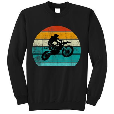 Dirt Bikegift For Motocross Motorcycle Vintage Retro Boys Gift Sweatshirt