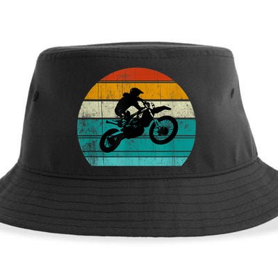Dirt Bikegift For Motocross Motorcycle Vintage Retro Boys Gift Sustainable Bucket Hat