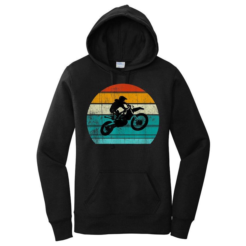 Dirt Bikegift For Motocross Motorcycle Vintage Retro Boys Gift Women's Pullover Hoodie