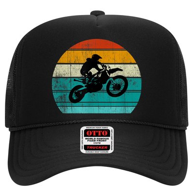 Dirt Bikegift For Motocross Motorcycle Vintage Retro Boys Gift Trucker Hat