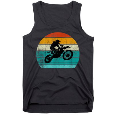 Dirt Bikegift For Motocross Motorcycle Vintage Retro Boys Gift Tank Top