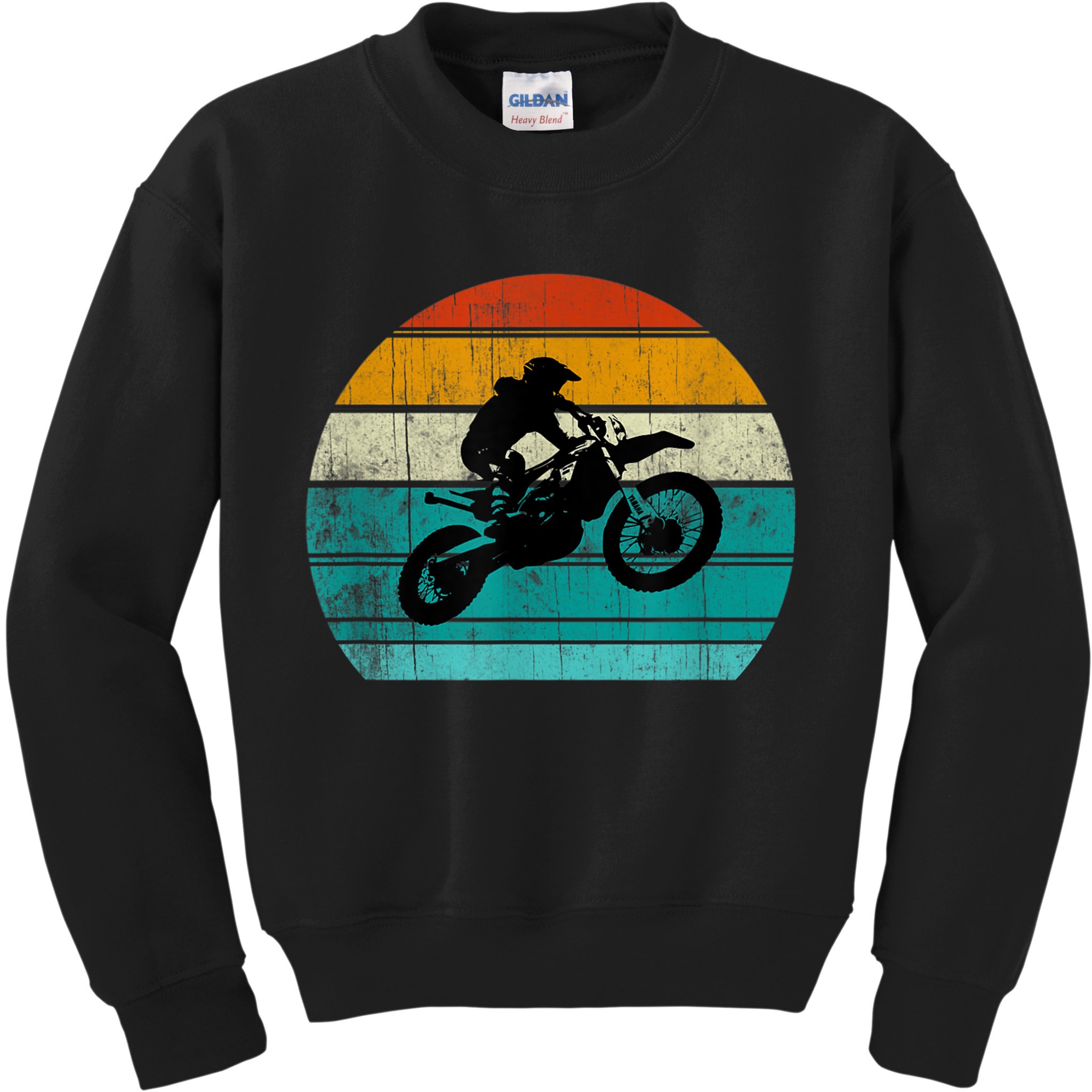 Dirt Bikegift For Motocross Motorcycle Vintage Retro Boys Gift Kids Sweatshirt