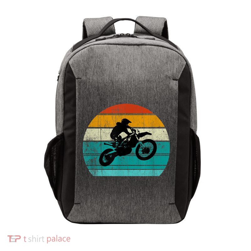 Dirt Bikegift For Motocross Motorcycle Vintage Retro Boys Gift Vector Backpack