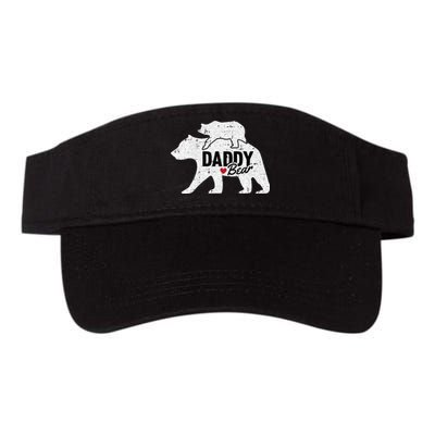 Daddy Bear Fathers Day Cute Baby Cub Papa Dada Pops Valucap Bio-Washed Visor