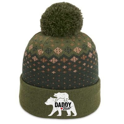 Daddy Bear Fathers Day Cute Baby Cub Papa Dada Pops The Baniff Cuffed Pom Beanie