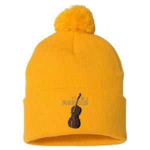 Double Bass Funny Jazz Instruments Music Pom Pom 12in Knit Beanie