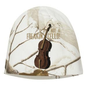 Double Bass Funny Jazz Instruments Music Kati - Camo Knit Beanie