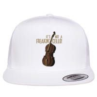 Double Bass Funny Jazz Instruments Music Flat Bill Trucker Hat