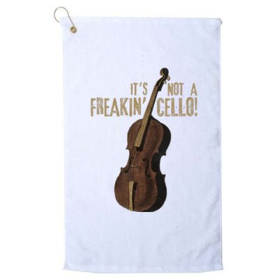 Double Bass Funny Jazz Instruments Music Platinum Collection Golf Towel