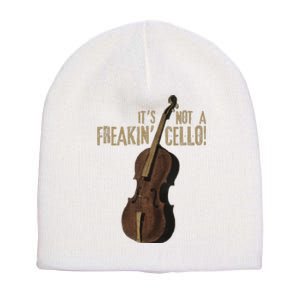 Double Bass Funny Jazz Instruments Music Short Acrylic Beanie