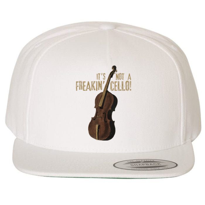 Double Bass Funny Jazz Instruments Music Wool Snapback Cap