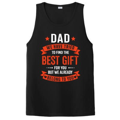 Dad Best Gift For Fathers Day Christmas Birthday PosiCharge Competitor Tank