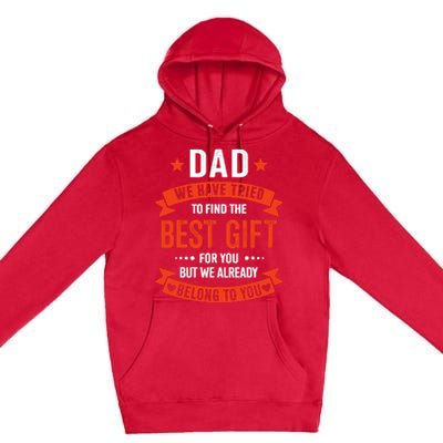 Dad Best Gift For Fathers Day Christmas Birthday Premium Pullover Hoodie