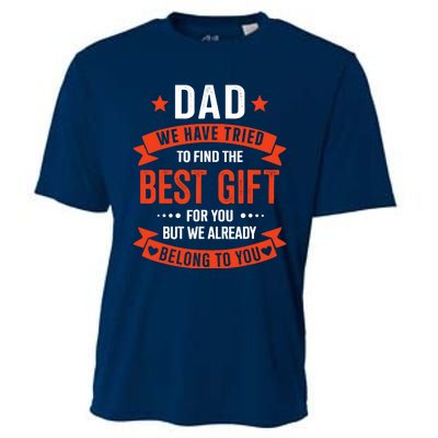 Dad Best Gift For Fathers Day Christmas Birthday Cooling Performance Crew T-Shirt