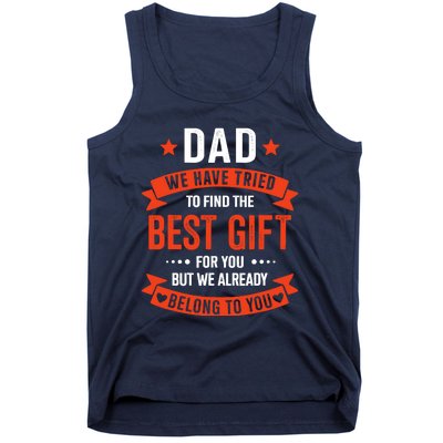 Dad Best Gift For Fathers Day Christmas Birthday Tank Top