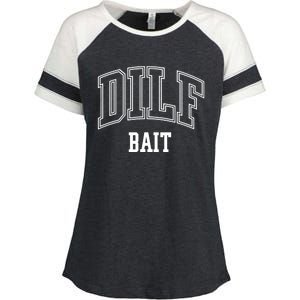 Dilf Bait Gift Enza Ladies Jersey Colorblock Tee