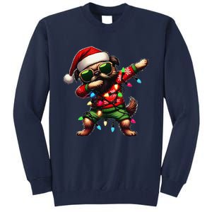 Dabbing Brussels Griffon Dog Sunglasses Cute Christmas Xmas Tall Sweatshirt