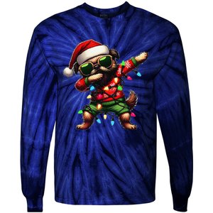 Dabbing Brussels Griffon Dog Sunglasses Cute Christmas Xmas Tie-Dye Long Sleeve Shirt