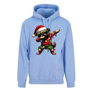 Dabbing Brussels Griffon Dog Sunglasses Cute Christmas Xmas Unisex Surf Hoodie