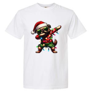 Dabbing Brussels Griffon Dog Sunglasses Cute Christmas Xmas Garment-Dyed Heavyweight T-Shirt