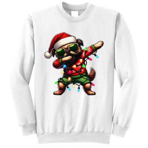 Dabbing Brussels Griffon Dog Sunglasses Cute Christmas Xmas Sweatshirt