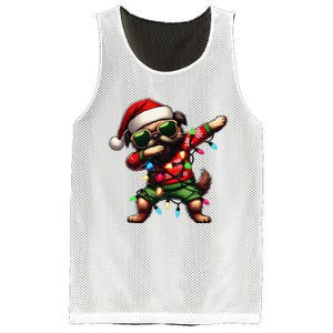 Dabbing Brussels Griffon Dog Sunglasses Cute Christmas Xmas Mesh Reversible Basketball Jersey Tank