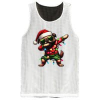 Dabbing Brussels Griffon Dog Sunglasses Cute Christmas Xmas Mesh Reversible Basketball Jersey Tank