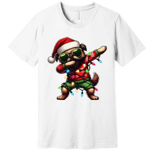 Dabbing Brussels Griffon Dog Sunglasses Cute Christmas Xmas Premium T-Shirt