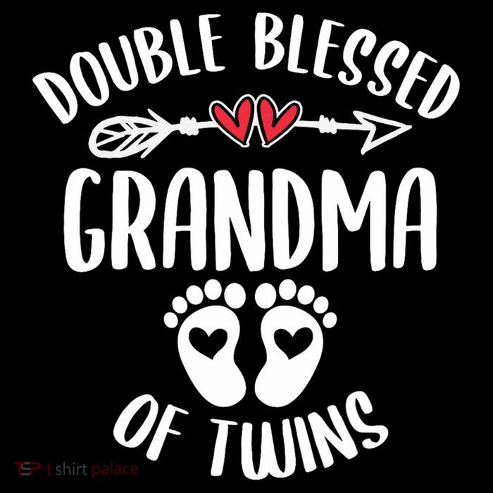 Double Blessed Grandma Of Twins Funny Twin Grandmother Flexfit Unipanel Trucker Cap