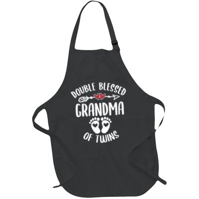 Double Blessed Grandma Of Twins Funny Twin Grandmother Apron