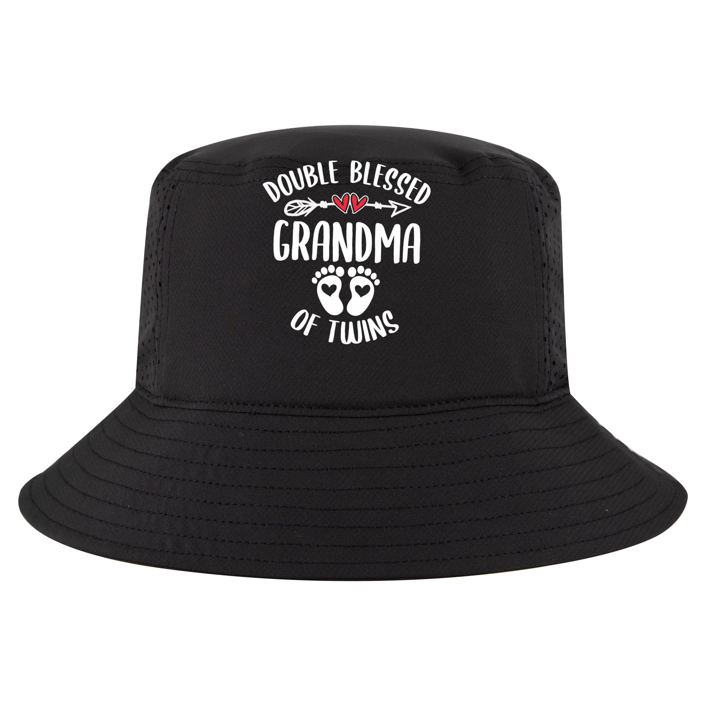 Double Blessed Grandma Of Twins Funny Twin Grandmother Apron