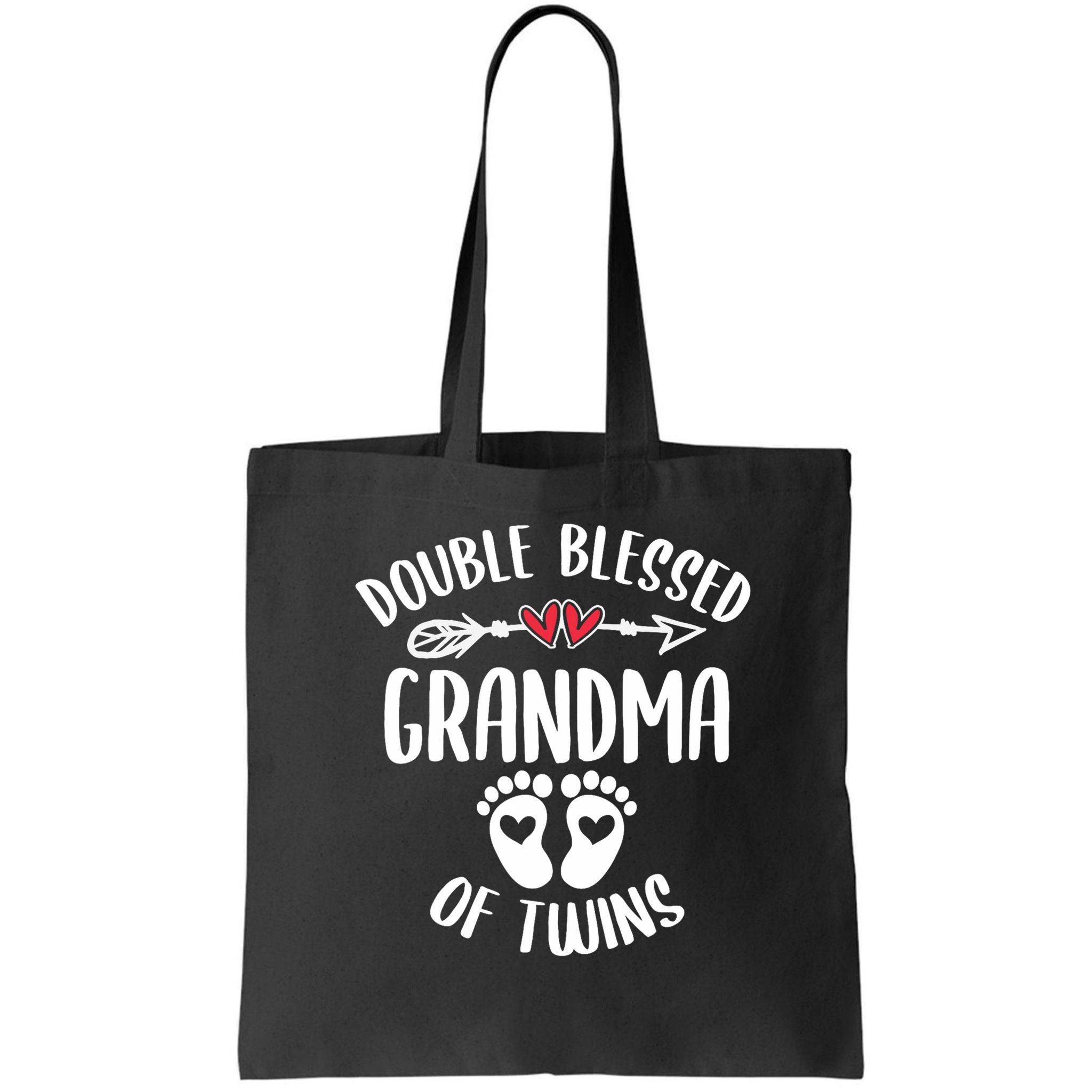 Double Blessed Grandma Of Twins Funny Twin Grandmother Bag