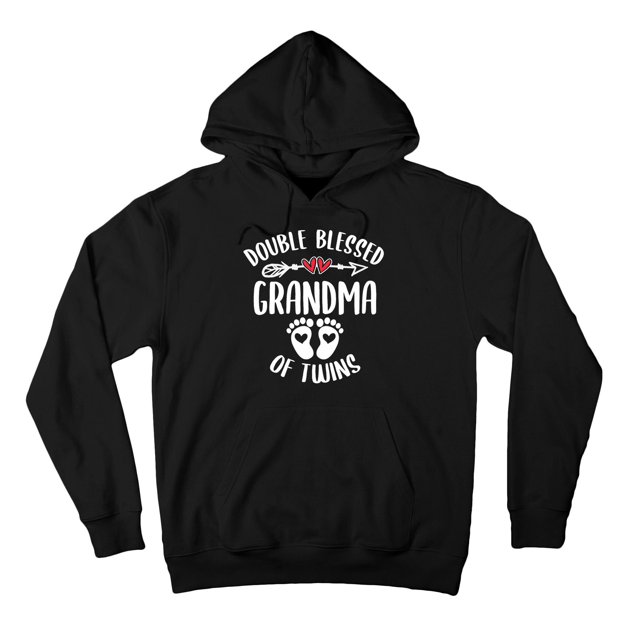 Double Blessed Grandma Of Twins Funny Twin Grandmother Tall Hoodie