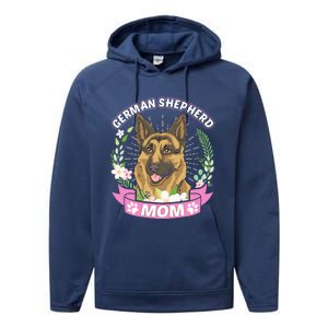 Dog Breed Gift Funny Gift Ger Shepherd Mom Great Gift Performance Fleece Hoodie