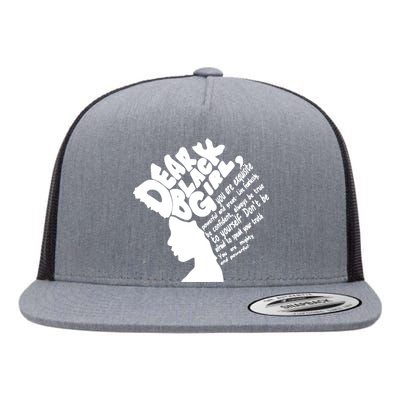 Dear Black Girl Flat Bill Trucker Hat