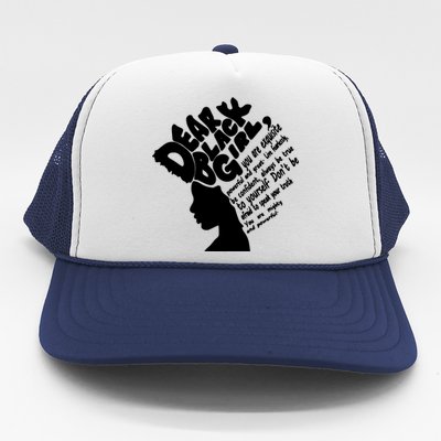 Dear Black Girl Trucker Hat