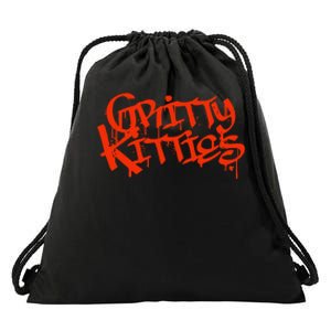 Detroit Baseball Gritty Kitties Drawstring Bag