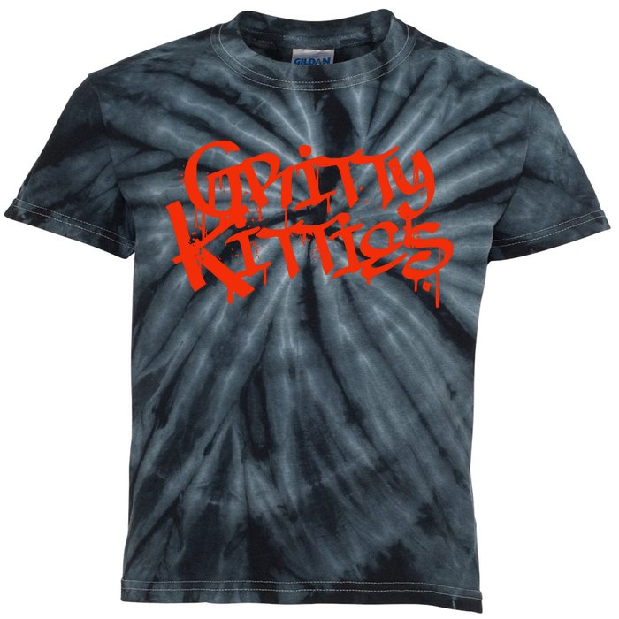 Detroit Baseball Gritty Kitties Kids Tie-Dye T-Shirt