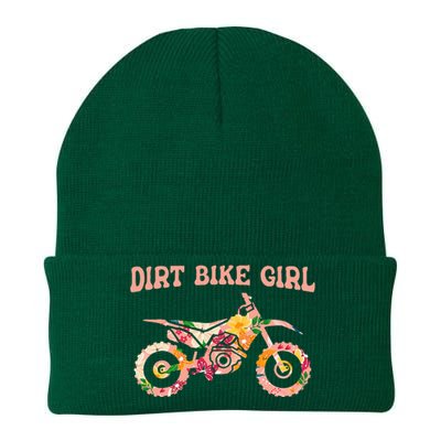 Dirt Bike Girl Knit Cap Winter Beanie