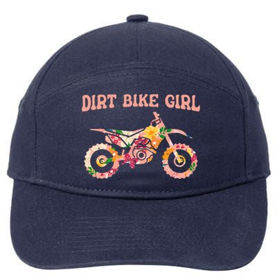 Dirt Bike Girl 7-Panel Snapback Hat