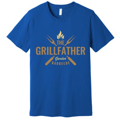 Dad Barbecue Grilling Father Funny Present The Grillfather Gift Premium T-Shirt