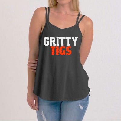 Detroit Baseball Gritty Tigs Women's Strappy Tank